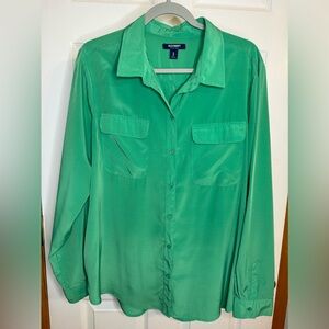Old Navy Women’s Long Sleeve Collared Short ~ Size XL